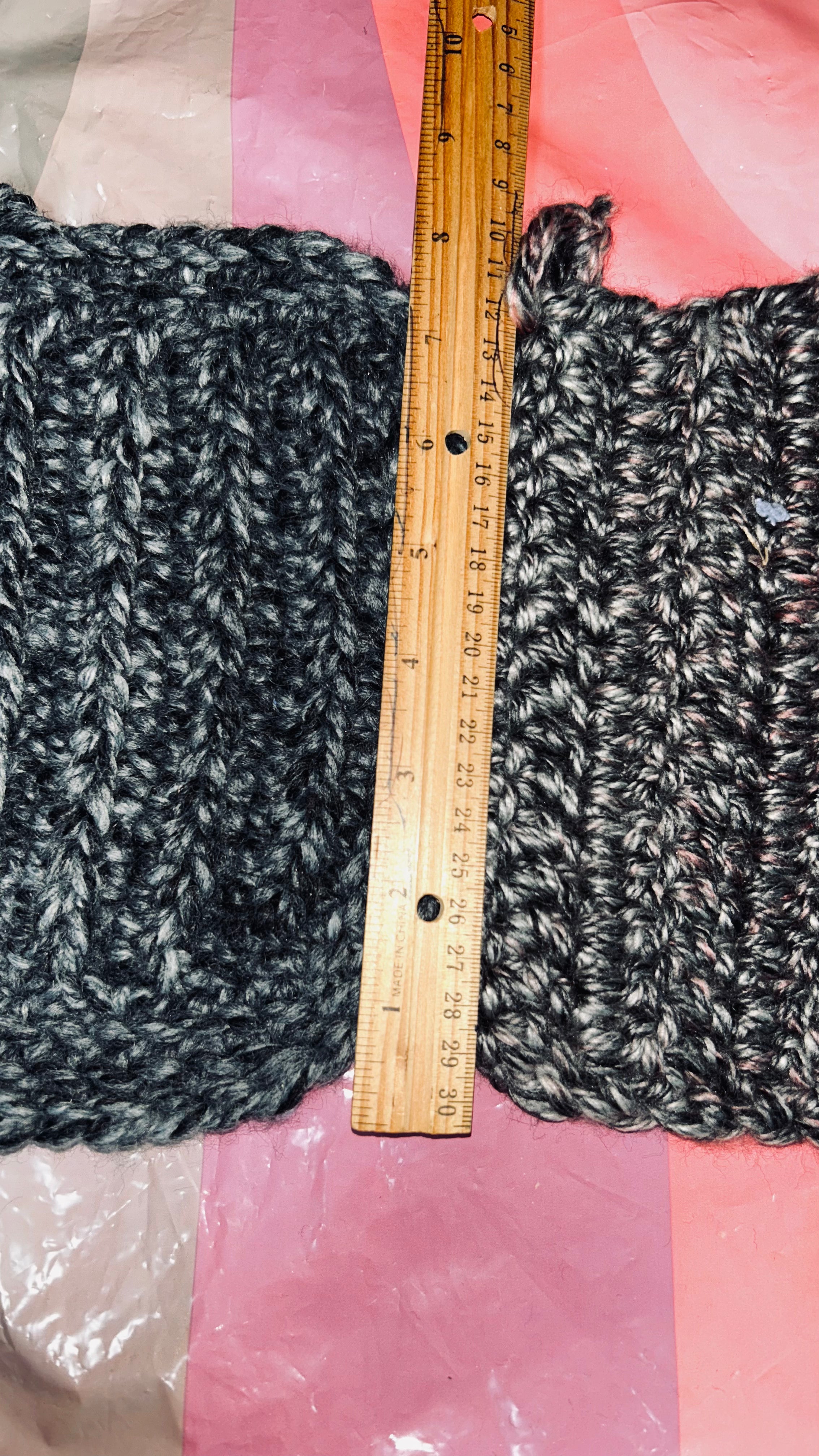 A Pair of Handcrafted Crocheted Potholders or Hot mats in Black