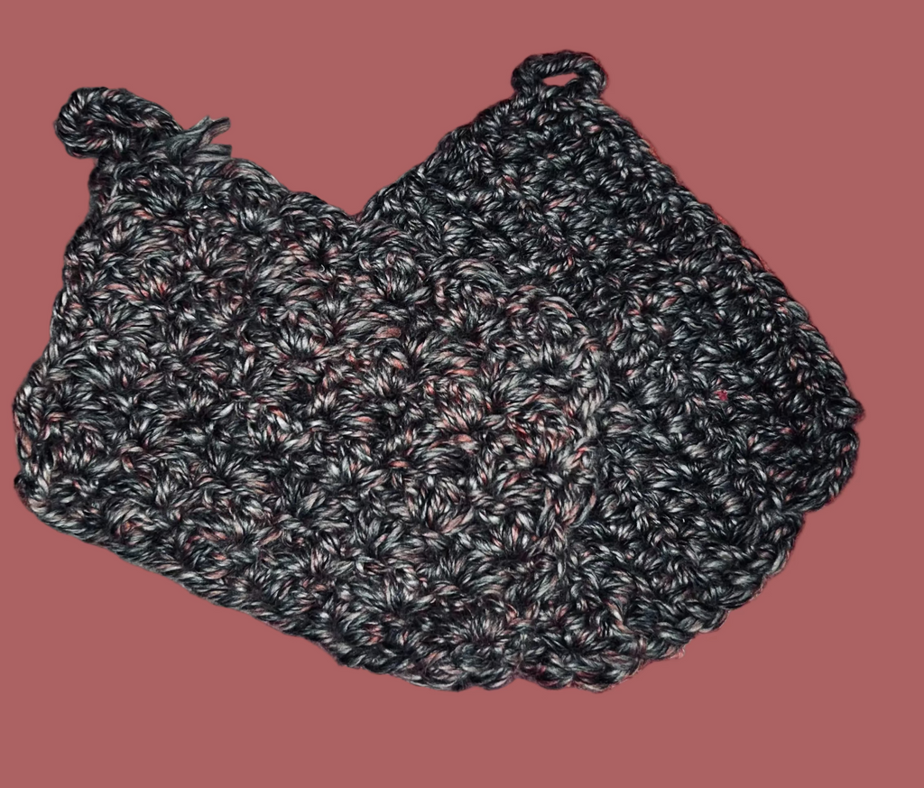 A Pair of Handmade Crocheted Potholders/Hot mats For Your Kitchen.