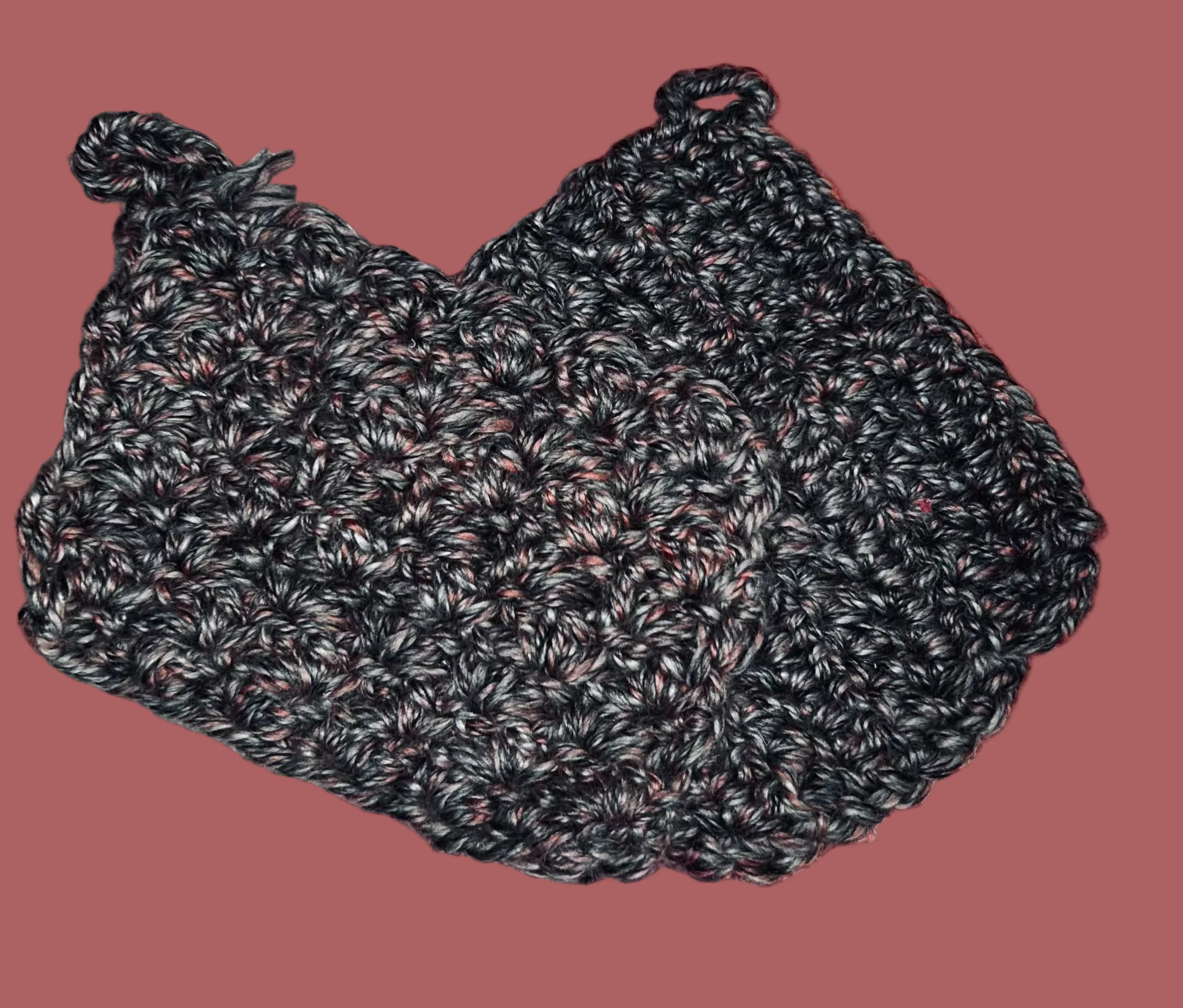 A Pair of Handmade Crocheted Potholders/Hot mats For Your Kitchen.