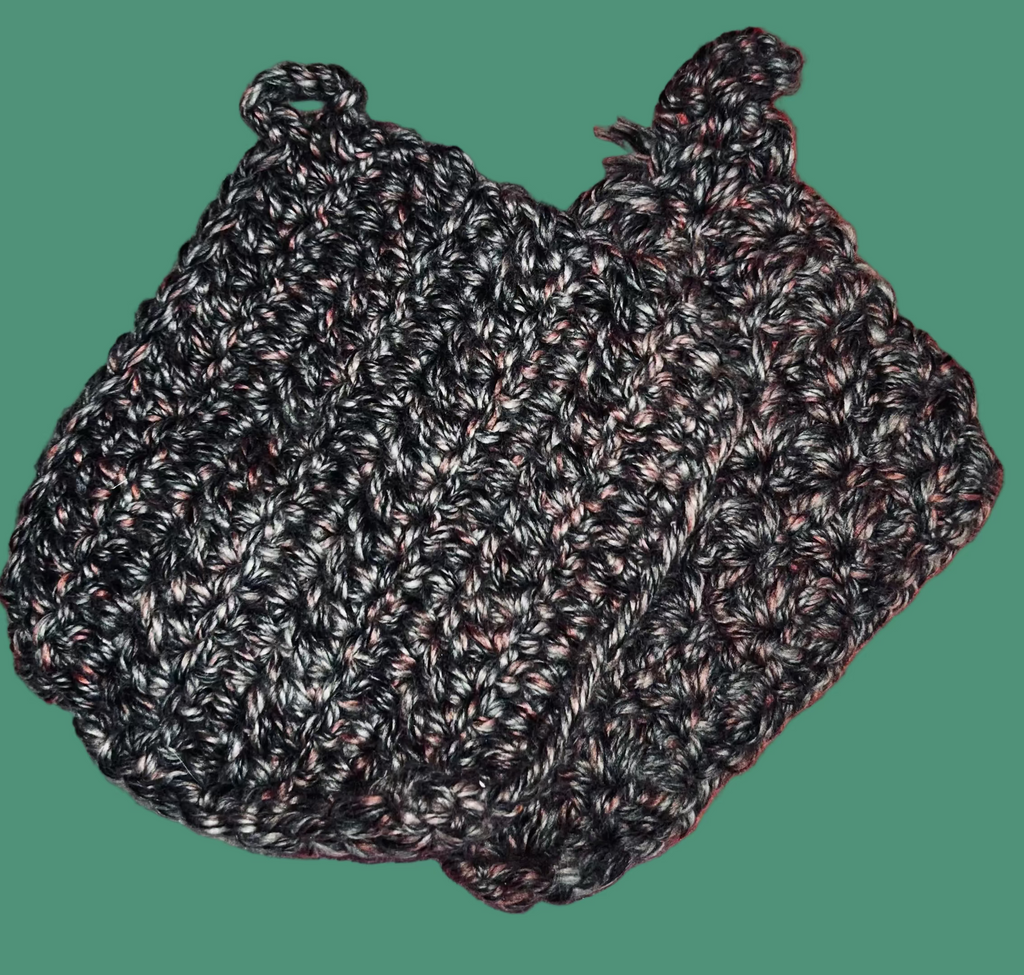 A Pair of Handmade Crocheted Potholders/Hot mats For Your Kitchen.