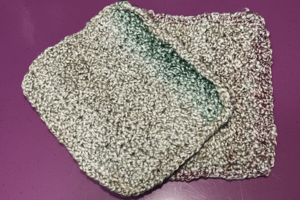 A Pair of Handcrafted Crocheted Potholders or Hot Mats