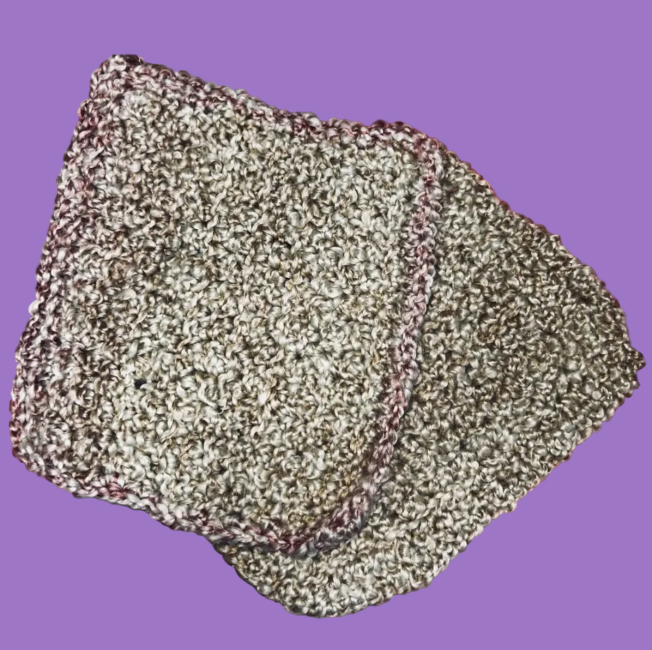 A Pair of Handcrafted Crocheted Potholders or Hot Mats
