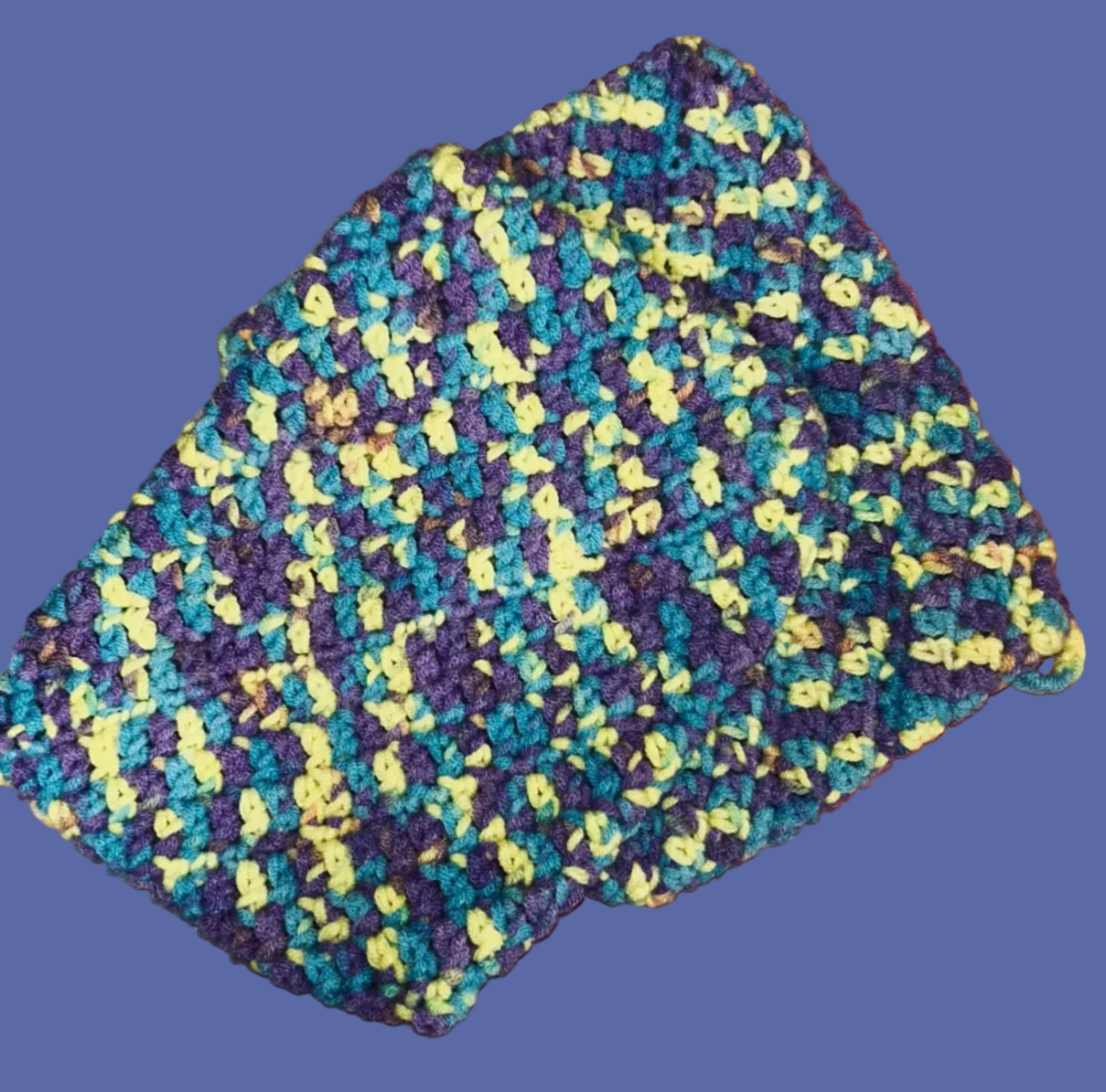 A Pair  of Handmade Crocheted Potholders.