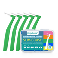 Kingubznis 20pcs  Interdental Brush For Dental Orthodontics Clean Between Teeth Cleaning Tools Soft Mini Brush With Dust Cover
