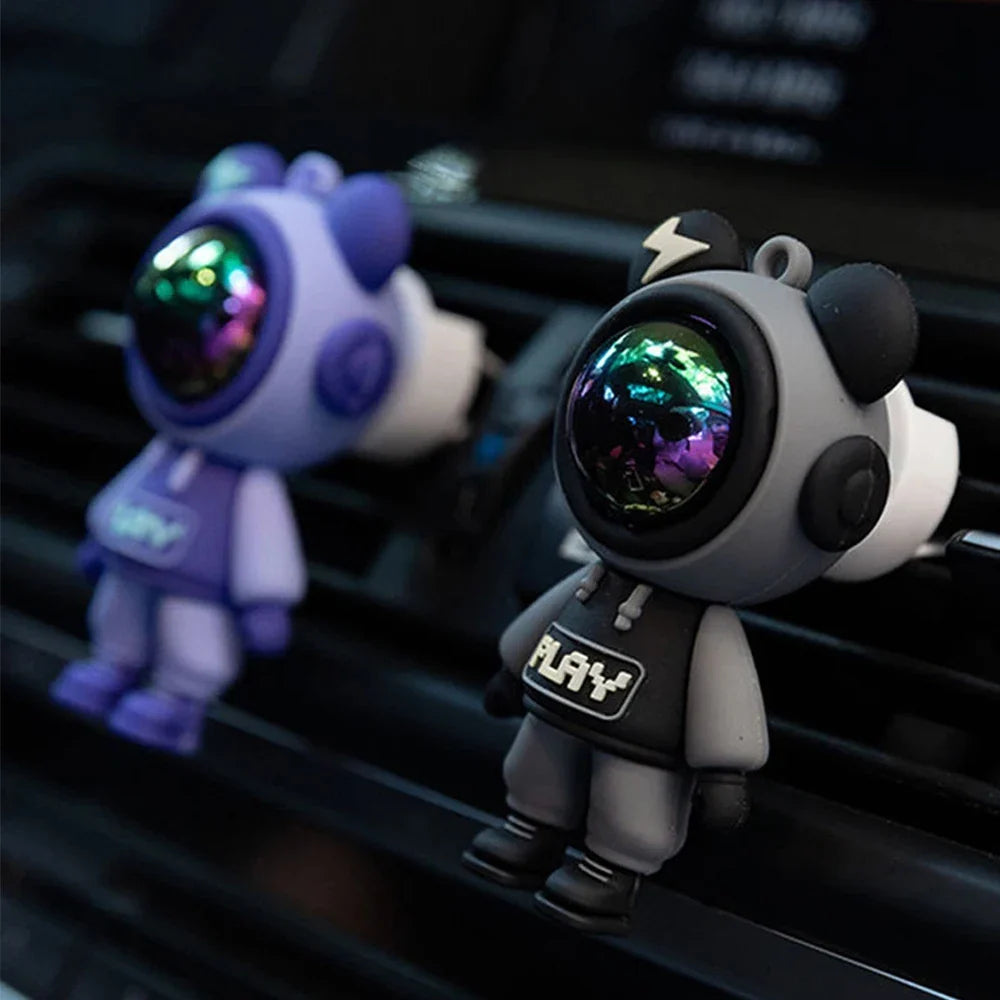 Cute Astronaut Figurines Ornaments Decoration Car Aromatherapy Air Freshener Air Vent Fragrance Interior Perfume Diffuser