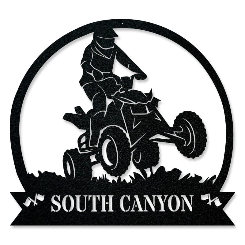 ATV Monogram Metal Sign