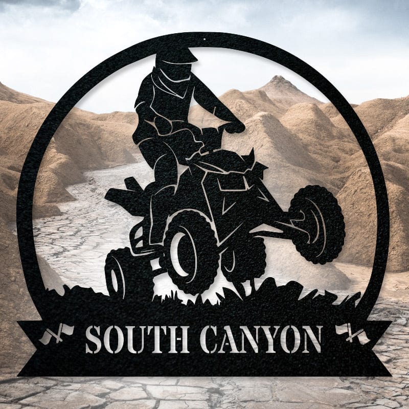 ATV Monogram Metal Sign
