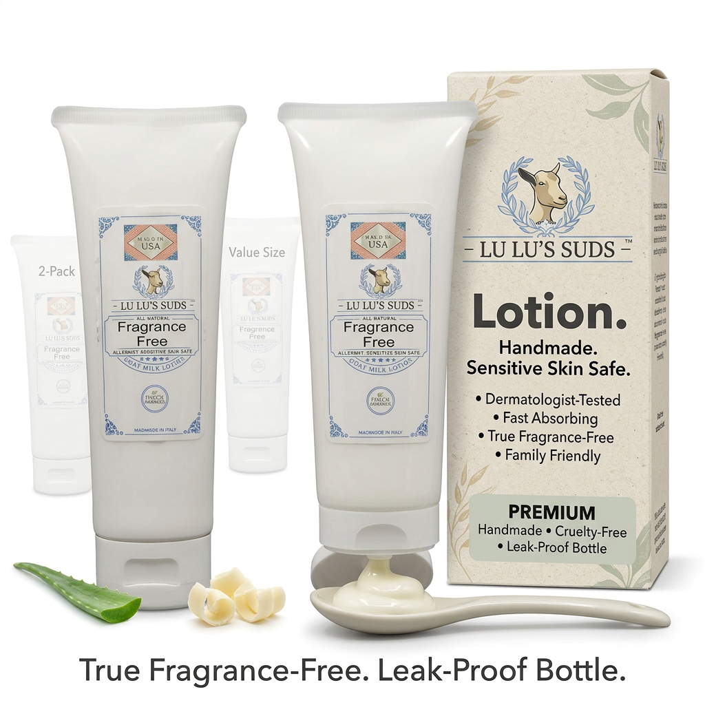 Fragrance Free Goat Milk Lotion 8 oz.