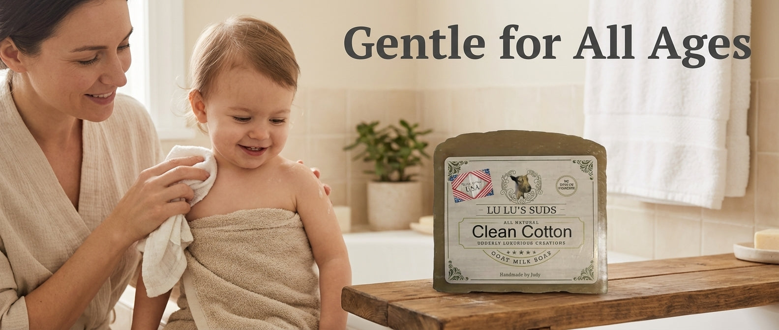 Clean Cotton Goat Milk Soap 5 oz.