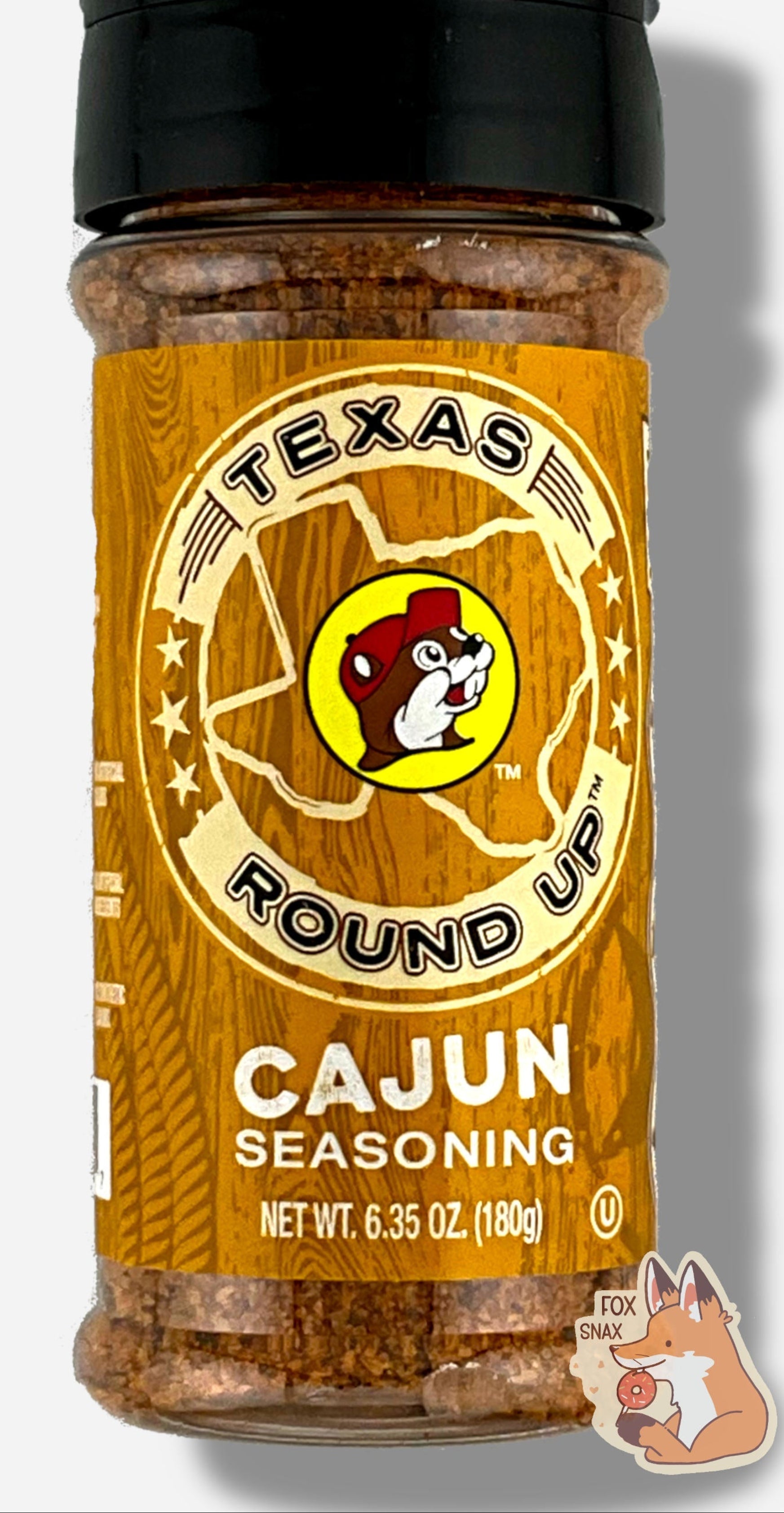 Texas Round Up Cajun seasoning bottle on a white background