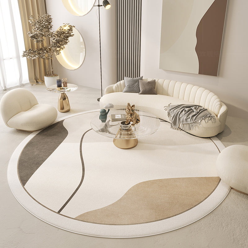 Japanese Minimalist Living Room Printed Carpet