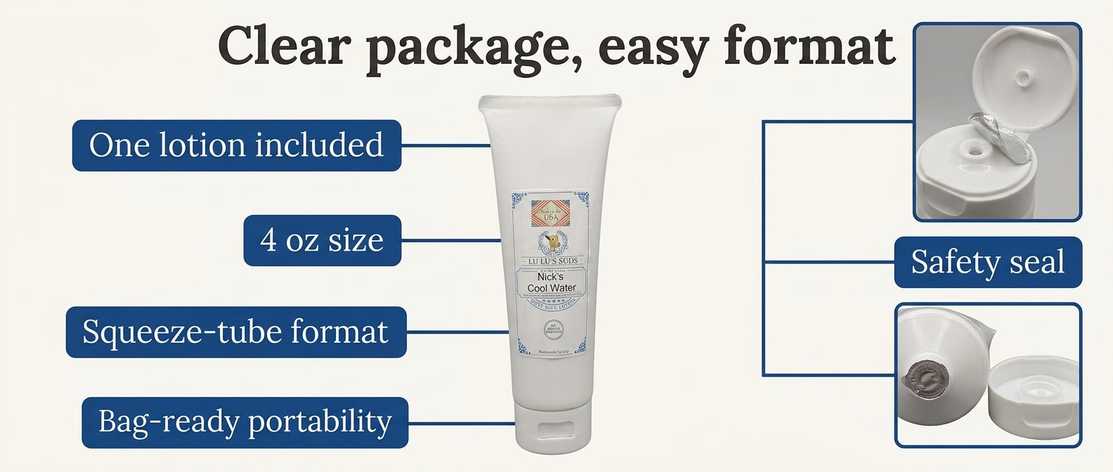 Nick's Cool Water Goat Milk Lotion 8 oz.