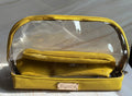 Clear Toiletry Bag Set – Light Yellow Duo (2-Piece)