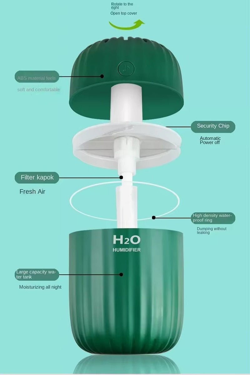 Colorful LED Mini Humidifier & Diffuser – Portable Aromatherapy