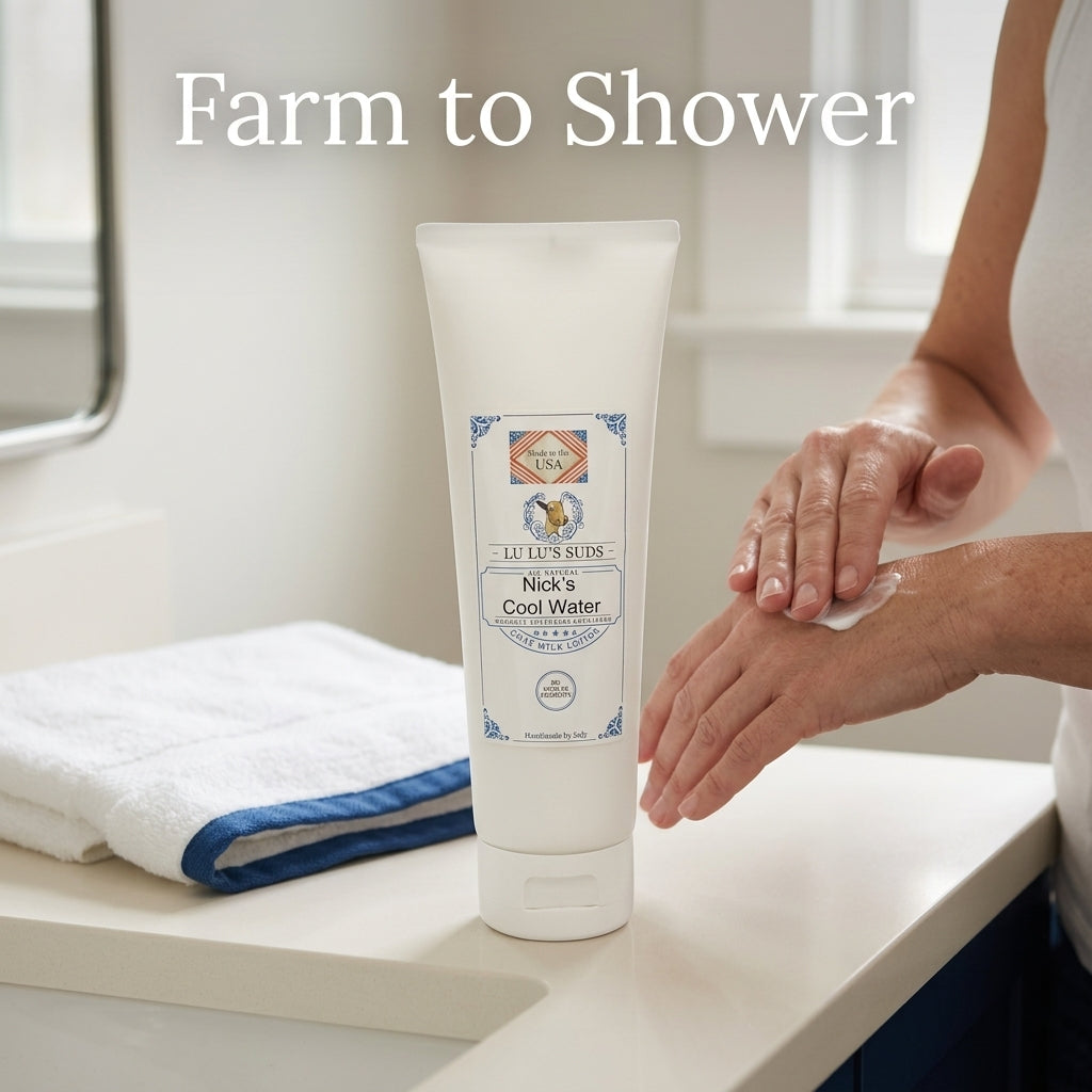 Nick's Cool Water Goat Milk Lotion 8 oz.