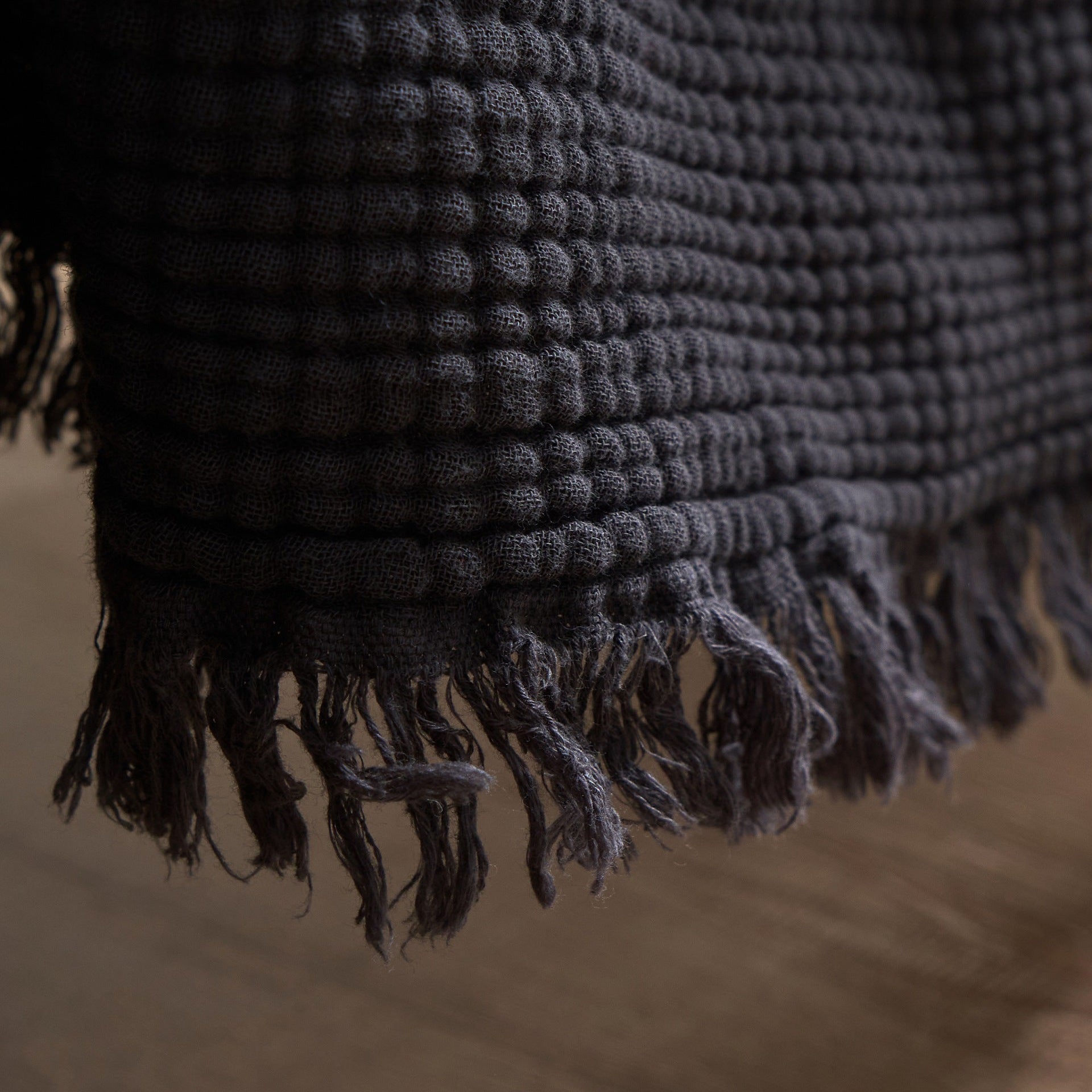 Japanese Four-Layer Muslin Cotton Tassel Throw Blanket