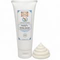 Tube of LuLu's Suds body wash with a sample of the product on a white background