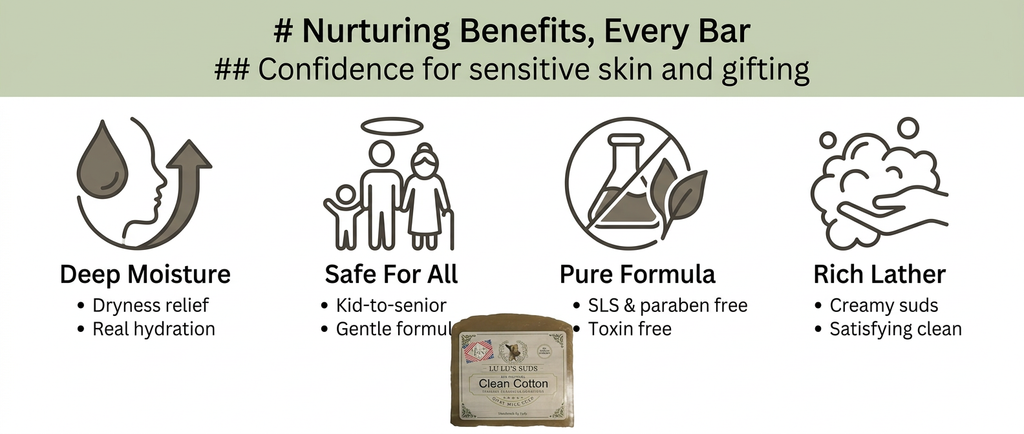 Clean Cotton Goat Milk Soap 5 oz.