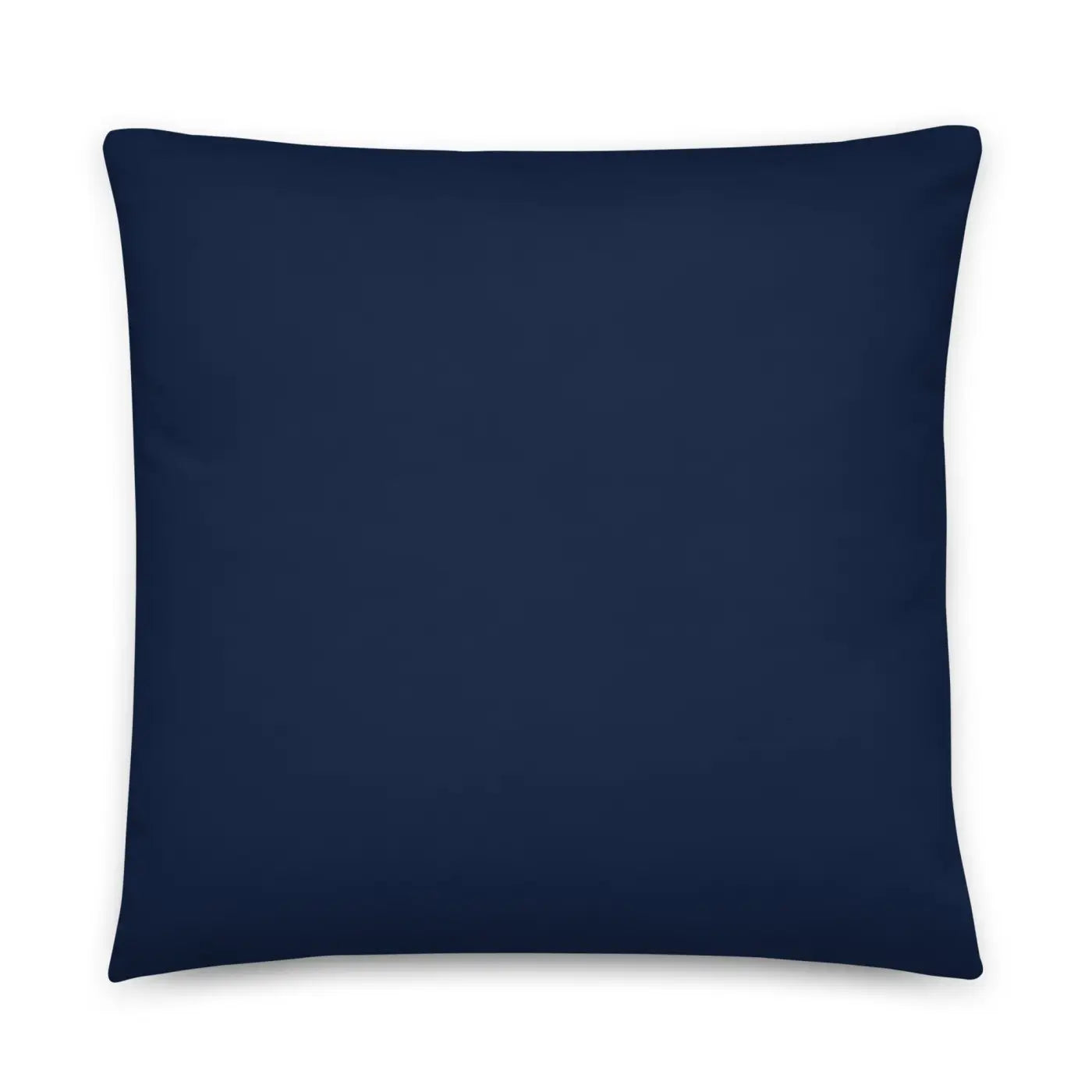 Navy Blue Basic Pillow – Golden Flower Polyester - Dipaliz