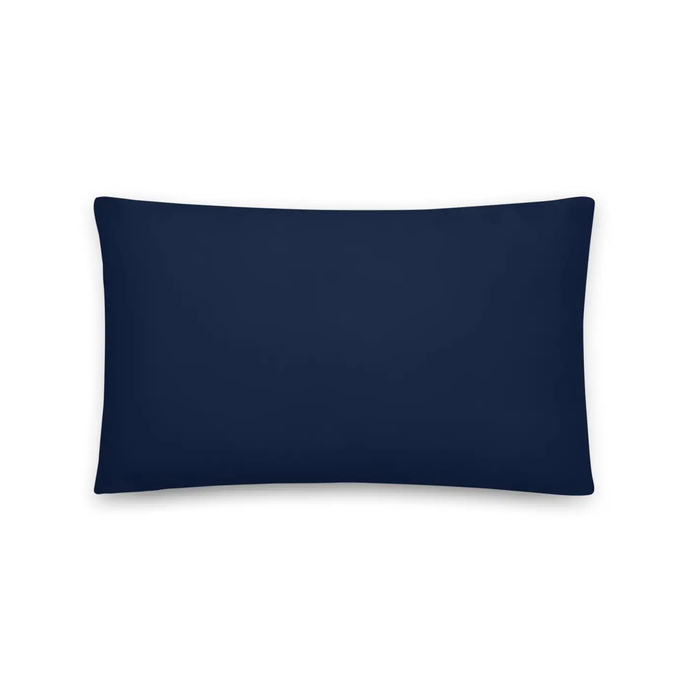 Navy Blue Basic Pillow – Golden Flower Polyester - Dipaliz