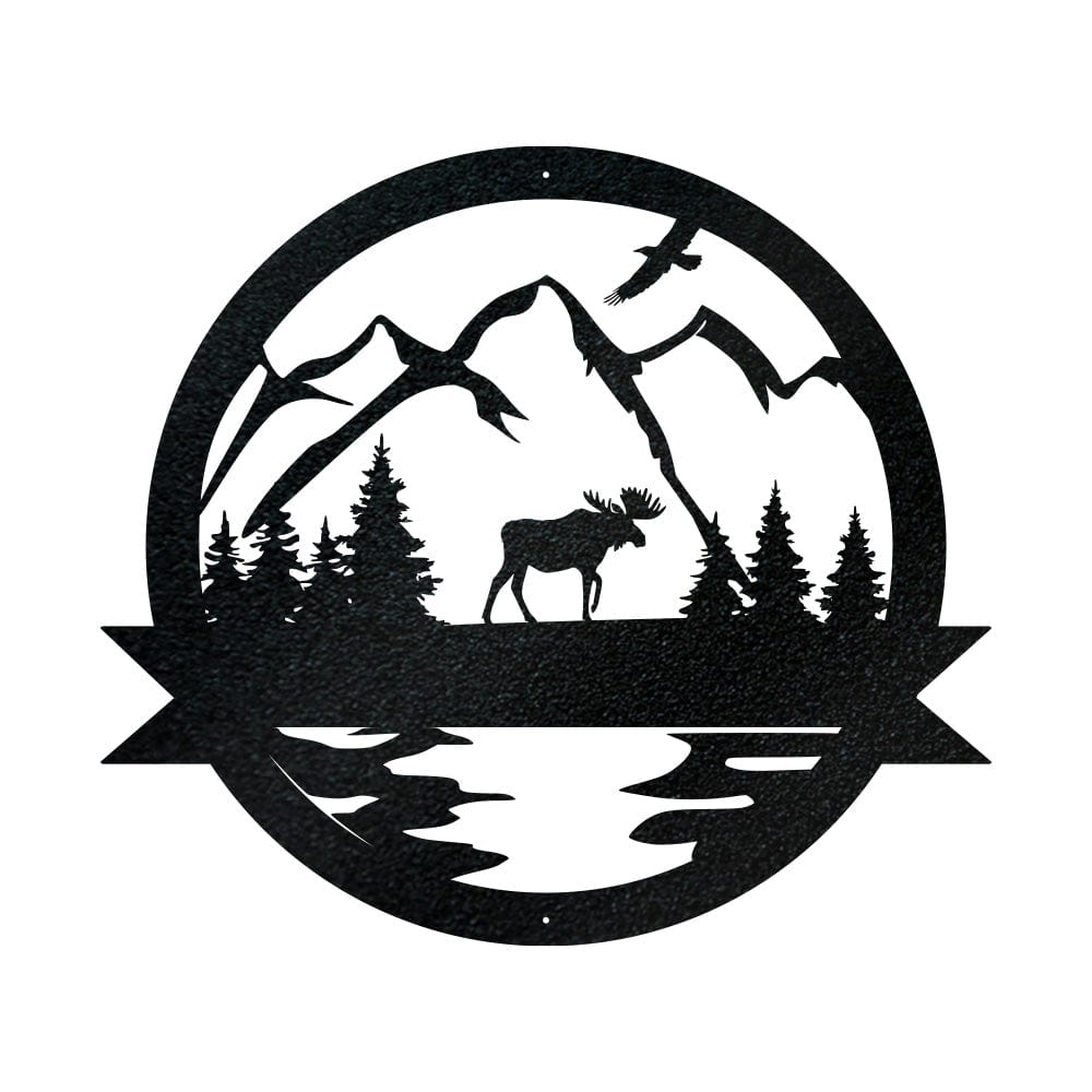 Great Outdoor Moose Monogram