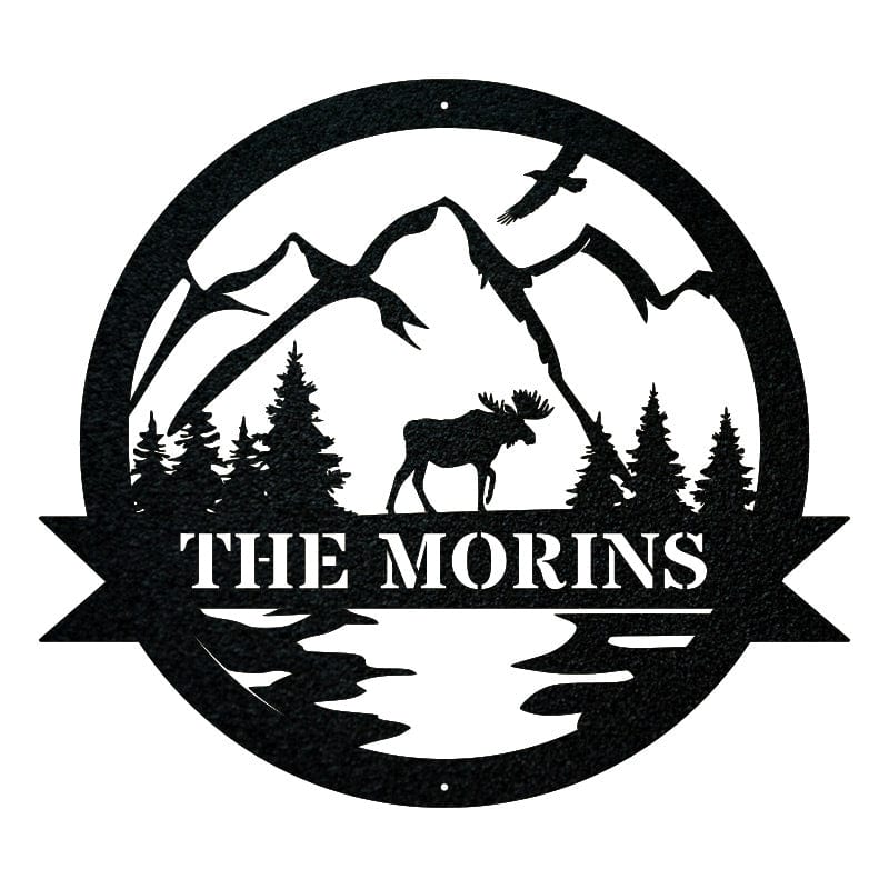 Great Outdoor Moose Monogram