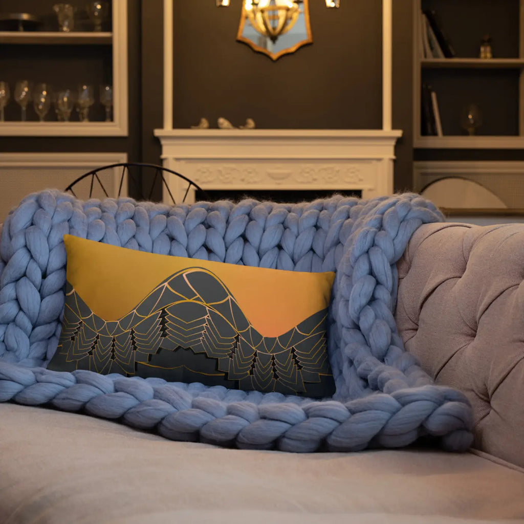 Golden Pattern Throw Pillows – Concealed Zipper - Dipaliz