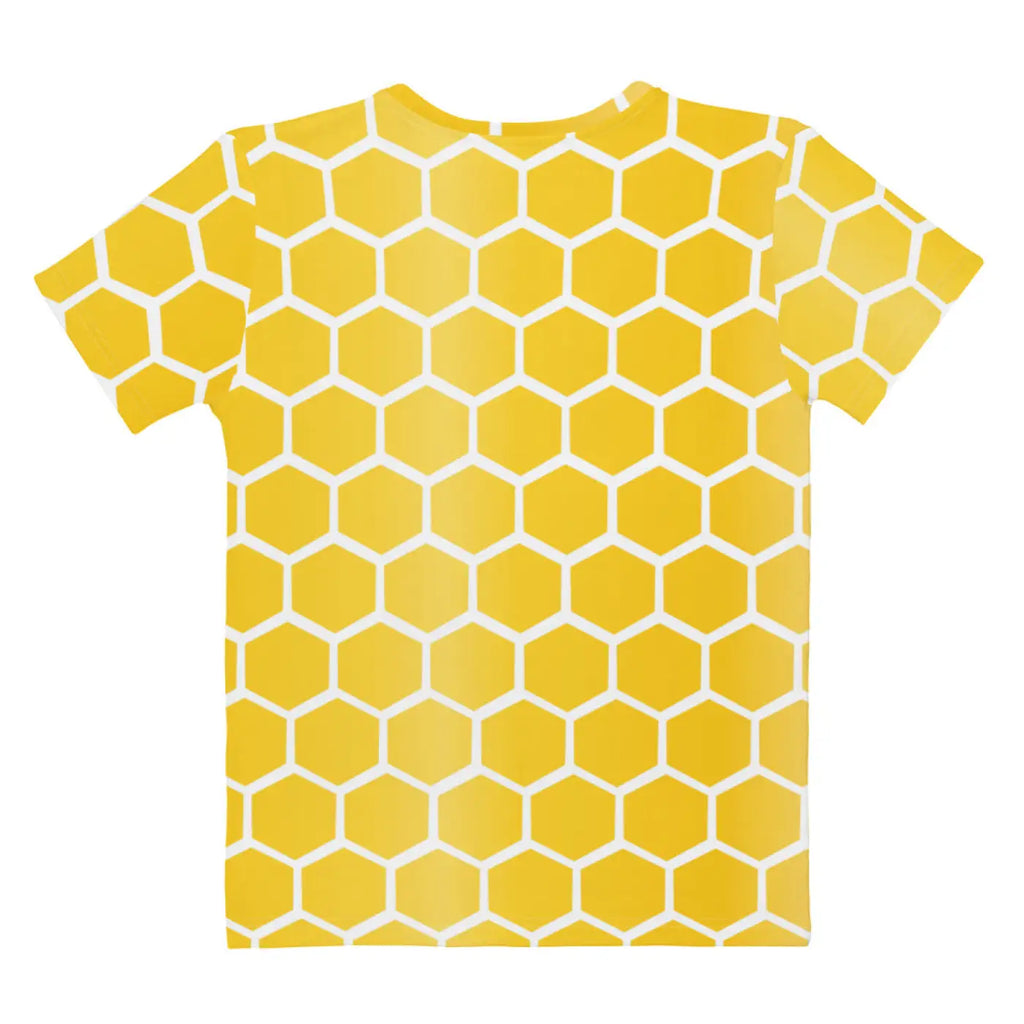 Bee Hive Pattern T-shirt – Hive Pattern Yellow - Dipaliz
