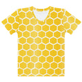 Bee Hive Pattern T-shirt – Hive Pattern Yellow - Dipaliz