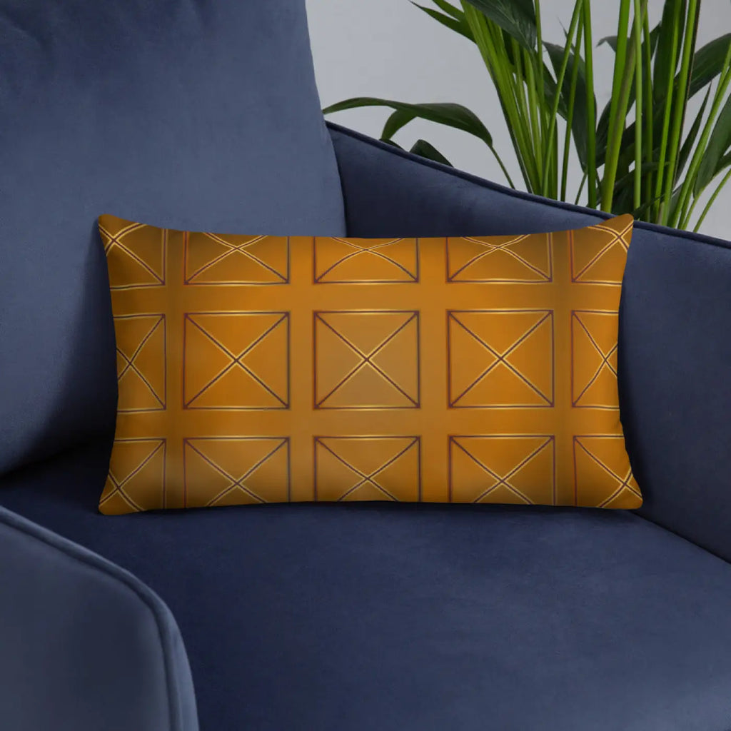 Brown Cross Pillow – Insert Included 18x18 - Dipaliz