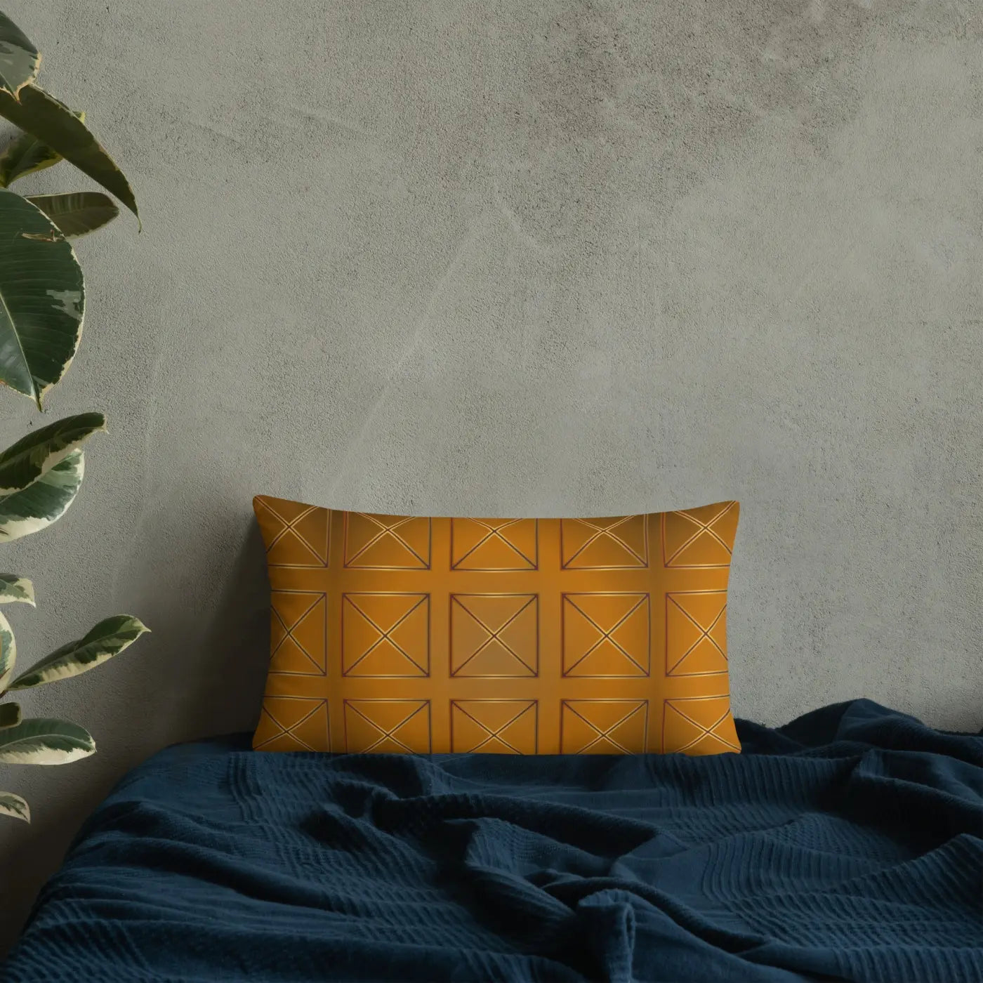 Brown Cross Pillow – Insert Included 18x18 - Dipaliz