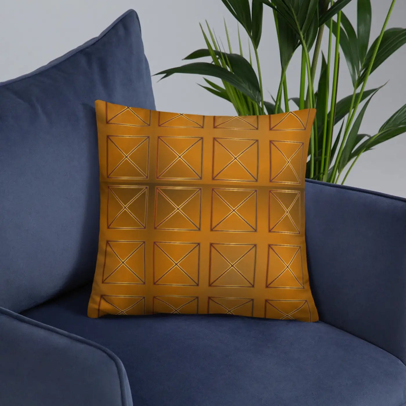 Brown Cross Pillow – Insert Included 18x18 - Dipaliz