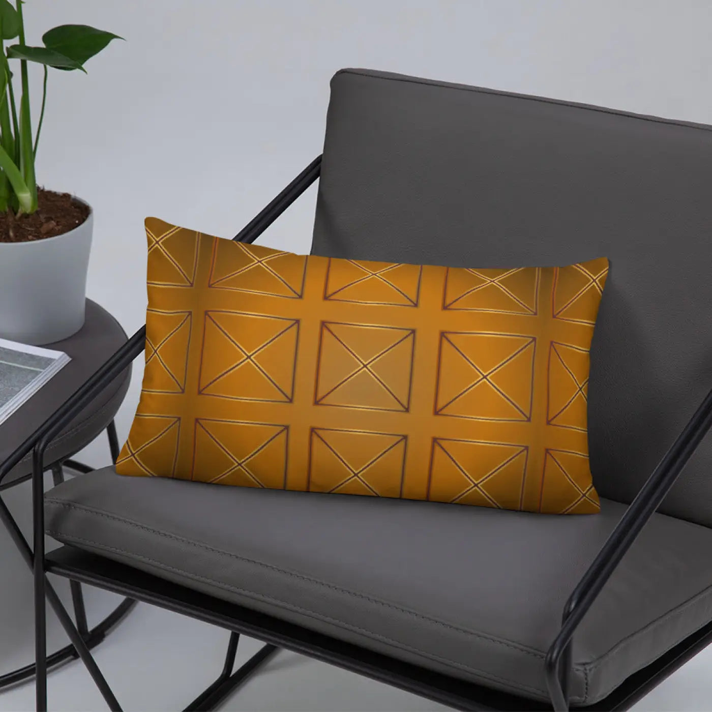Brown Cross Pillow – Insert Included 18x18 - Dipaliz