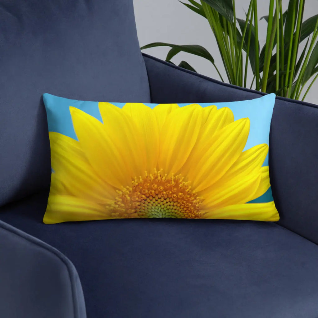 Sunflower Throw Pillow – Shape Retaining 18x18 - Dipaliz