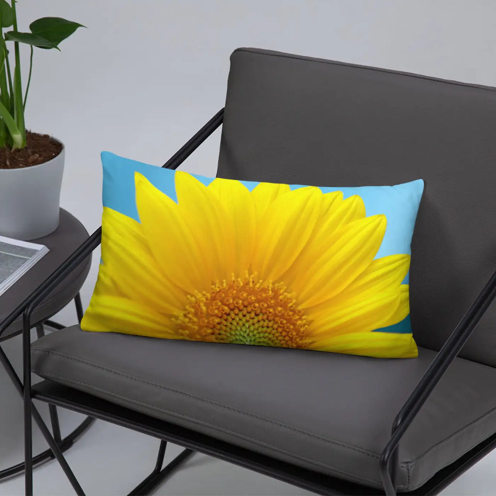Sunflower Throw Pillow – Shape Retaining 18x18 - Dipaliz