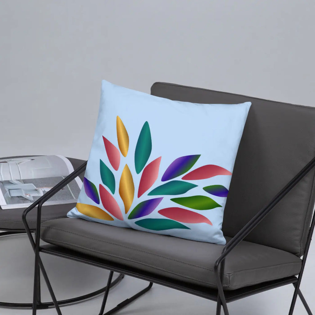 Colorful Petals Throw Pillow – Insert Included - Dipaliz