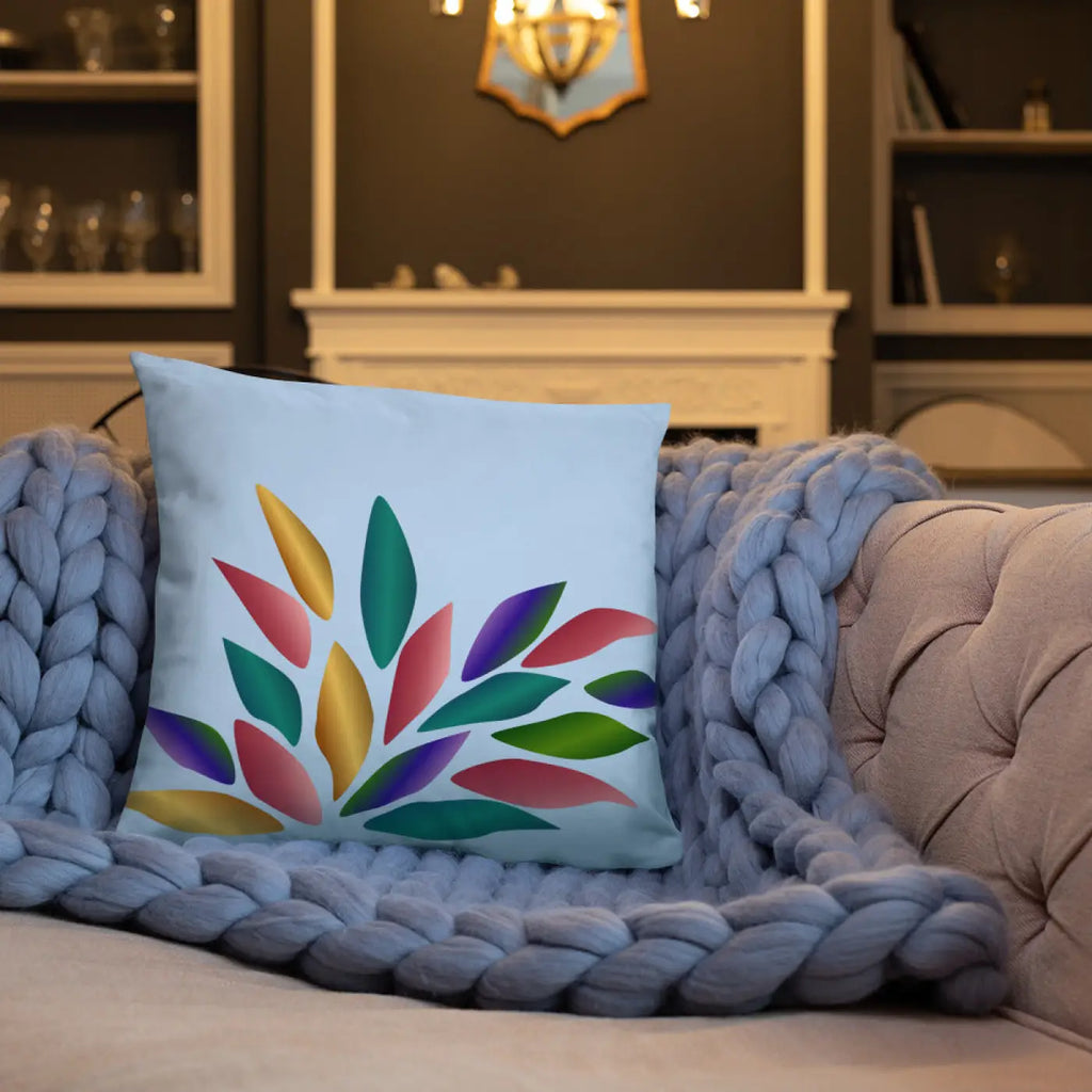 Colorful Petals Throw Pillow – Insert Included - Dipaliz