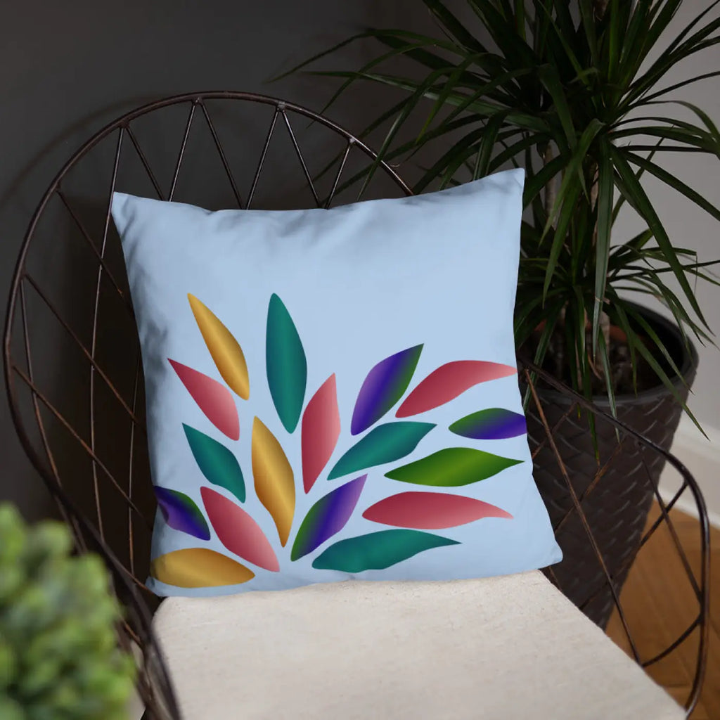 Colorful Petals Throw Pillow – Insert Included - Dipaliz