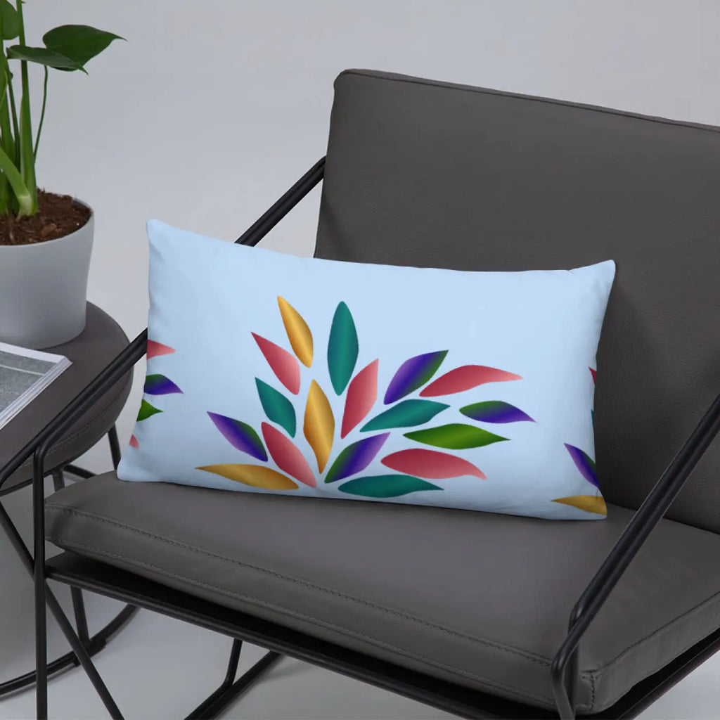 Colorful Petals Throw Pillow – Insert Included - Dipaliz