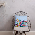 Colorful Petals Throw Pillow – Insert Included - Dipaliz