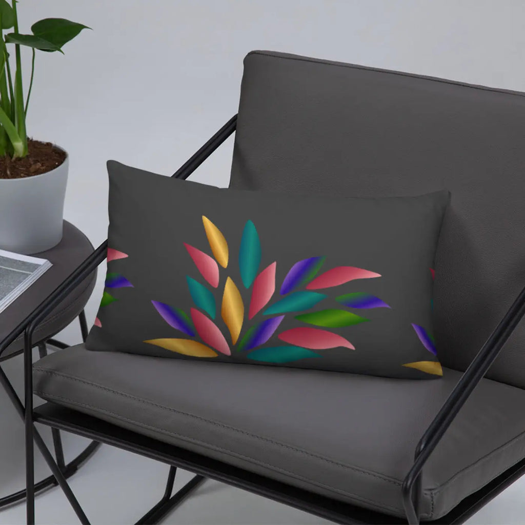 Colorful Petals Throw Pillow – Insert Included - Dipaliz
