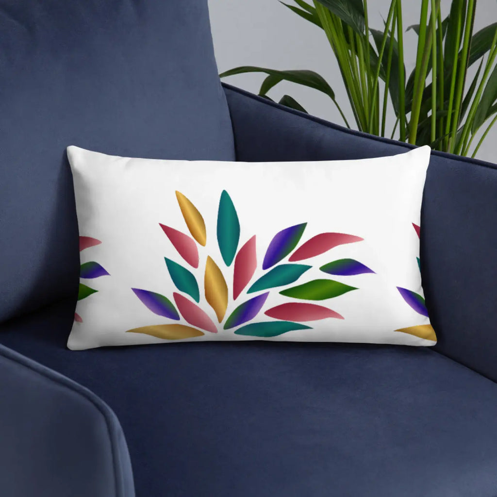 Colorful Petals Throw Pillow – Insert Included - Dipaliz