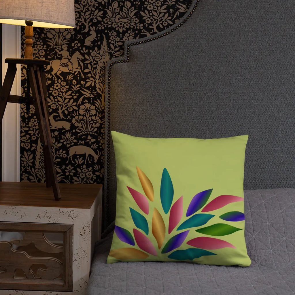 Colorful Petals Throw Pillow – Insert Included - Dipaliz