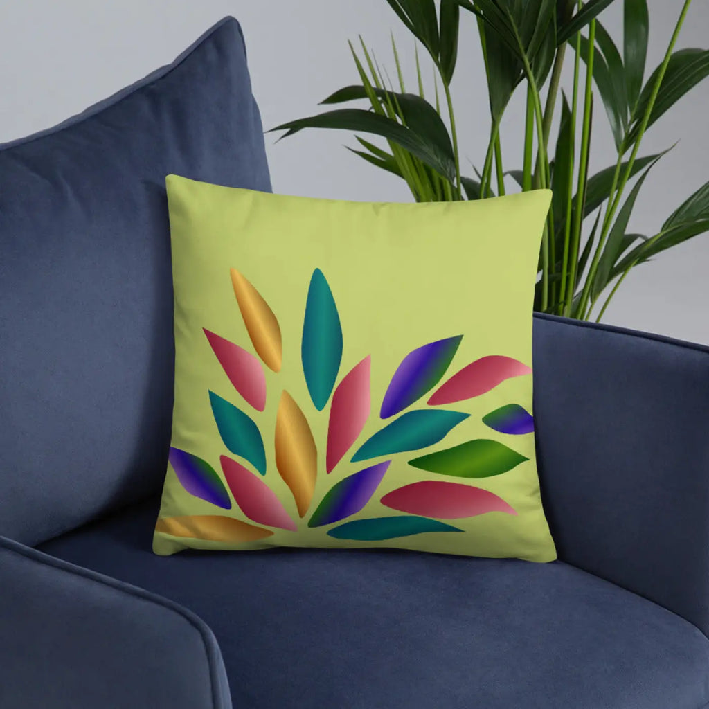 Colorful Petals Throw Pillow – Insert Included - Dipaliz