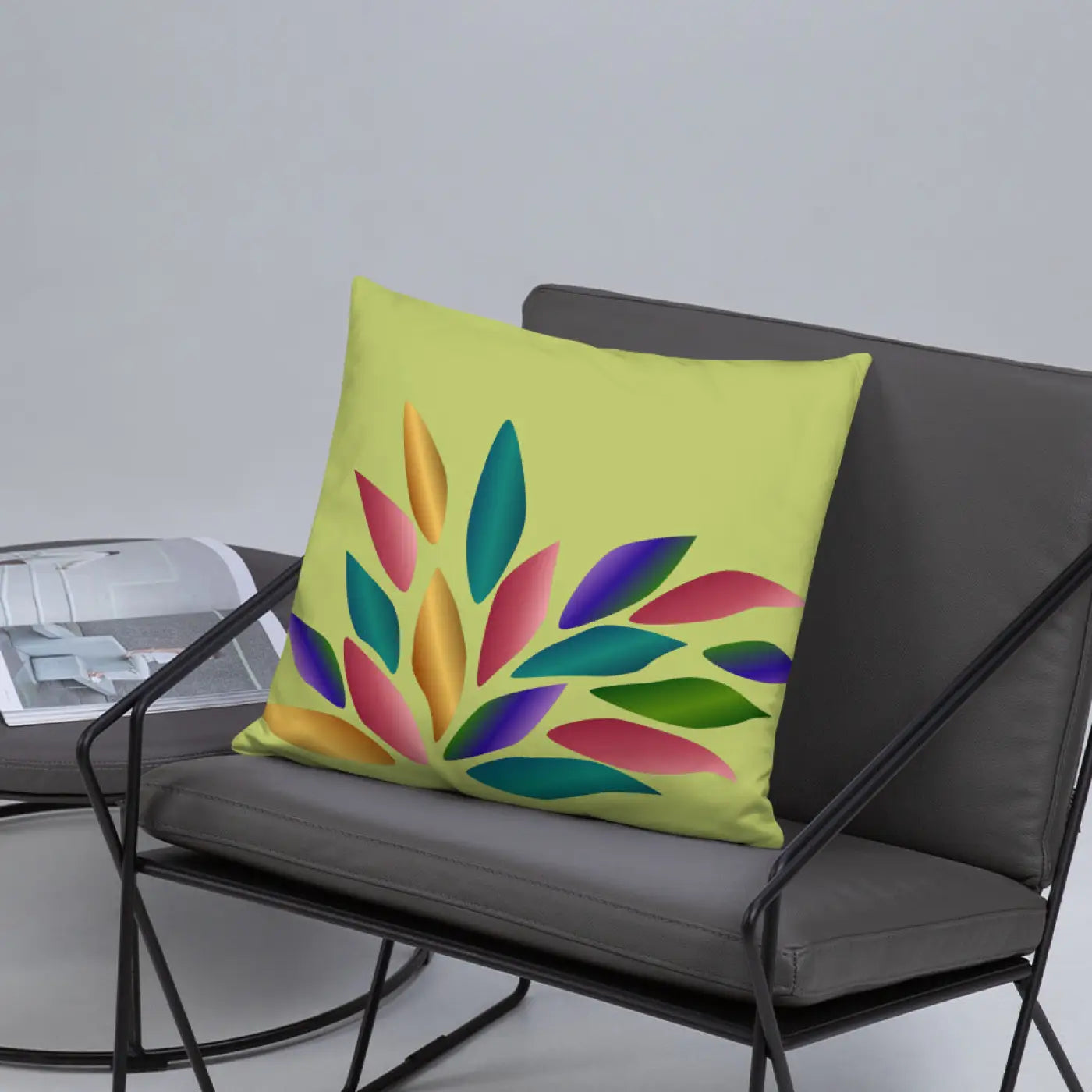Colorful Petals Throw Pillow – Insert Included - Dipaliz