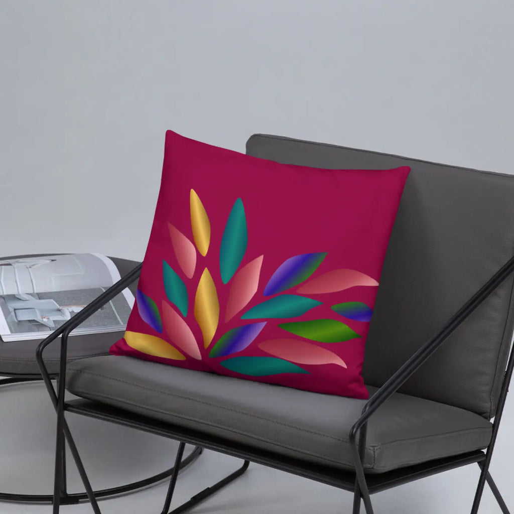Colorful Petals Throw Pillow – Insert Included - Dipaliz