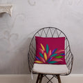 Colorful Petals Throw Pillow – Insert Included - Dipaliz