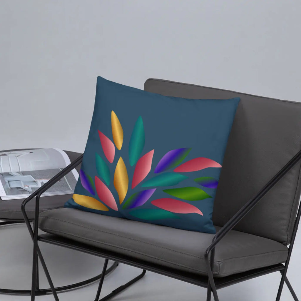 Colorful Petals Throw Pillow – Insert Included - Dipaliz