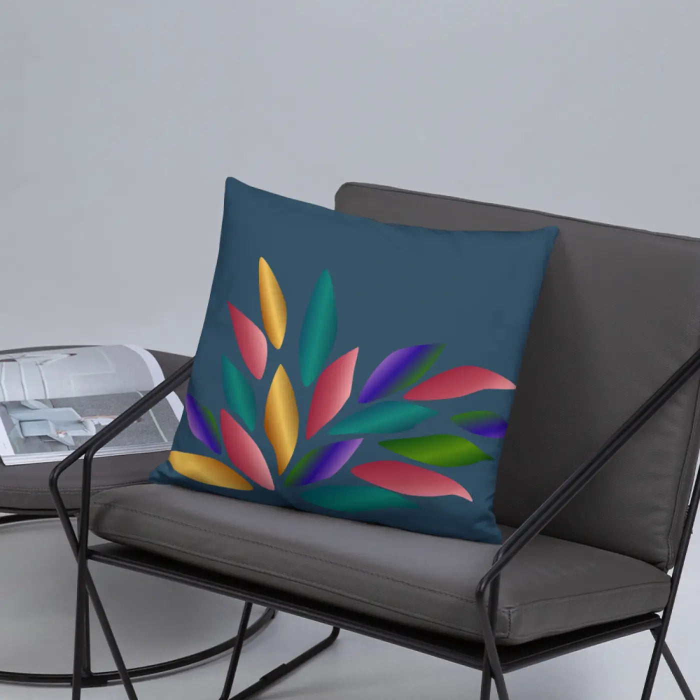Colorful Petals Throw Pillow – Insert Included - Dipaliz