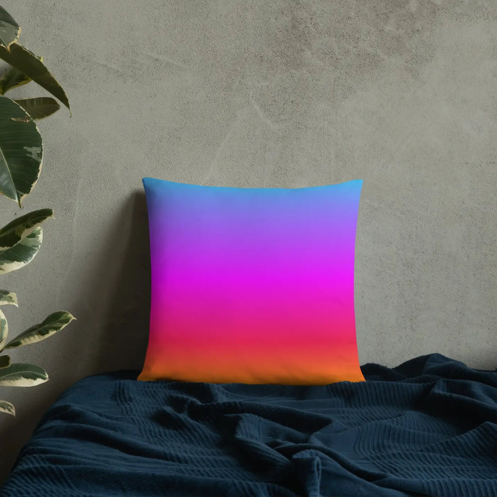Colorful Petals Throw Pillow – Insert Included - Dipaliz